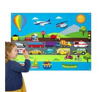 Tablero de Fieltro para Niños en Edad Preescolar,Juegos de Historias de