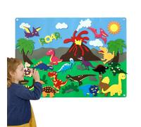 Tablero de fieltro para niños pequeños, tablero de fieltro DIY para contar historias - Conjunto de tablas de historias de felpa multifuncional para mascotas y animales de la fe