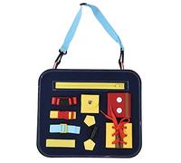 Tablero de Fieltro sensorial Educativo, Juguete de Actividades para Toddlers para el Desarrollo de la Inteligencia, Tablero de Entrenamiento Montessori con Hebillas, Cremalleras, (UNA)