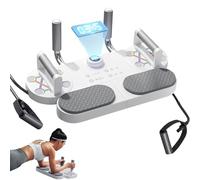 Tablero De Flexiones Multifunción - Pantalla De Sincronización De Metal ABS, Mango Ergonómico Muscle Max, Soporte Para Ejercicio Abdominal | Equipo Completo De Fitness Para Fortalecer Los Músculos Del