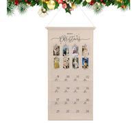 Tablero de fotos para pared, cuenta regresiva de Navidad con clips, tablero de memoria, para dormitorio, escritorio, escuela, hogar, universidad, cubículo, aula