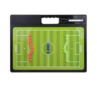 Tablero de fútbol - Equipo de escritura, portapapeles de estrategia de fútbol de doble cara con marcador, para entrenamiento de jugadores, juego, campo, práctica, partido, planificación de estrategias