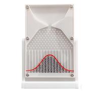 Tablero de Galton de 12 x 18 cm con Curva de Campana, demostración eficaz de leyes estadísticas, Dispositivos científicos(White)