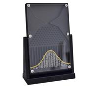 Tablero De Galton Escritorio, Dalton/Galton 12 X 18 Cm, Modelo Demostración Probabilidad Con Curva Campana, Kit For El Aula Base Resistente (1 Unidad)(Black)