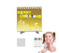 Tablero de goma seca acrílica, LED Whiteboard for School, Acrylic Memo Board for Home, Dry Erase Board with LED Lights, Modern LED Writing Board with Lights