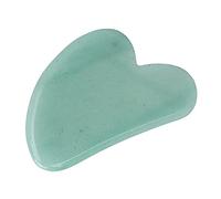 Tablero de gua sha natural, herramienta de masaje de raspado Gua Sha, herramienta de masaje de raspado de cuarzo de aventurina verde, para masaje facial y corporal, relajación muscular