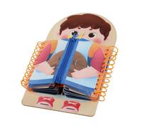 Tablero de Habilidades Básicas con Secciones Modulares para Motricidad | Panel Educativo de Madera con Cremalleras, Cordones y Hebillas para Desarrollar Coordinación en Niños Pequeños