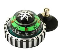 Tablero de Instrumentos de brújula para automóvil, brújula para automóvil, Tablero pequeño portátil de 2.52x1.89x4.25 Pulgadas con Ventosa, fácil de Instalar para Decoraciones de automóviles, Barcos