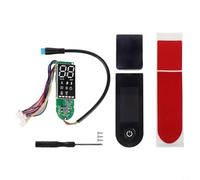 Tablero de instrumentos de pantalla de scooter eléctrico con cubierta para Xiaomi para M365 1S Pro Pro2 Mi3, kit de repuesto de panel de circuito de metal plástico con herramienta y tornillos
