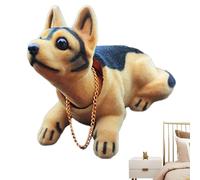 Tablero de instrumentos de resina de coche sacude los dígitos de perro Dolls para el coche - | Adorno de oficina Lindo creativo decorativo para tablero de instrumentos de coche, estantería