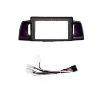 Tablero de Instrumentos estéreo para Toyota para Corolla EX para Altis E120 E130 9 Pulgadas Marco Coche Fascia Adaptador Canbus Caja Decodificador Android Radio Tablero(Set 04-12 Black)