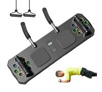 tablero de la aptitud, tablero del ejercicio | Tabla de ejercicios Ab | Equipo multifuncional de Pilates con cuerda extensible y temporizador, entrenador ejercitador para mujeres y hombres