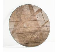 Tablero de la Mesa de Cristal Templado Redondo Ø 60 cm | Placa De Seguridad | Topes Antideslizantes | Instalación Rápida | Bordes Pulidos | para Salón y Comedor | Diseño Moderno - Tablas de Madera