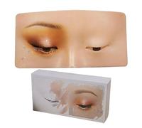 Tablero De La Práctica Del Maquillaje, Tablero De La Práctica Del Maquillaje Del Ojo De La Cara Del Silicón, Cara Del Maniquí Del Maquillaje, Cojín Realista 5D De La Piel Biónica