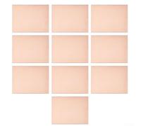 Tablero de lámina de cobre PCB 10 piezas 10 x 15 cm una cara FR4 fibra de vidrio recubierto de cobre para electrónica Hobby grabado circuito experimento