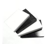 Tablero de láminas de POM blanco/negro, placa de polioximetileno de plástico duro, espesor de 1 mm a 20 mm(White,2x200x200mm 2Pcs)