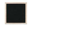 Tablero de letras 10x10 pulgadas, tablero fieltro, corcho, decoración del hogar, tablones mensajes madera roble, transmisión información, 3 uds Para Oficinas(Black)
