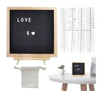 Tablero de Letras de Fieltro - Pizarra De Madera y Fieltro - Panel de Mensajes Cambiable para Anuncios en Escuela, Hospital, Restaurante, Aulas y Guarderías