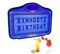 Tablero de letras LED con letras intercambiables y batería extraíble para discotecas y eventos VIP