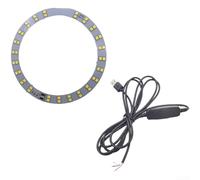 Tablero de luces LED circular con modos cálidos y blancos, 50 piezas, 2835 cuentas para una iluminación suave uniforme en la grabación de video