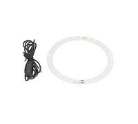 Tablero de luz de Bucle LED de 10 W, Placa de luz toroidal con energía USB de 3 V-5V, 50 Cuentas de Aluminio Panel de luz anular con iluminación fría y cálida para Uso Diario