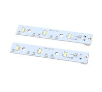 Tablero de Luz LED para Refrigerador, Resistente Al Agua, 3W, Luz de Congelador de Alto Brillo para el Hogar, Aluminio y Plástico Duradero, 2 uds.