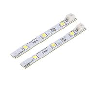 Tablero de luz LED para refrigerador, tira de luz LED para congelador, amigable con los ojos blancos, para Electrolux BCD SL300LED001 DC12V, 2 uds.