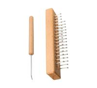 Tablero de madera de calibre regular, tablero de tejer auténtico | Enseñanza Tablero de tejer de madera auténtica - Kit de herramientas de referencia de tejido seguro y para regalo de cumpleaños