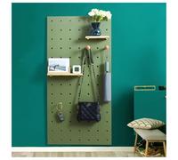 Tablero De Madera Perforado, Kit Organizador De Pared Rectangular Con Combinación De Tablero Perforado, Panel De Herramientas Con Clavijas Para El Hogar, Dormitorio, Garaje(Verde,56.25x75 cm)