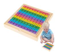 Tablero de Madera, Plataforma de Matemáticas - 1-100 números de Aprendizaje para el Niño - Juguetes de la Infancia Junta Digital para Contando El Desarrollo de Habilidades y El Tren de