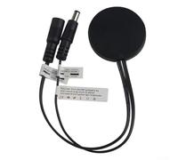 Tablero de madera Touch LED Light Dimmer Controller DC12V 24V, 5A Corriente nominal con cable de 20cm para iluminación ajustable (negro)