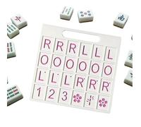 Tablero de Mahjong de Práctica para Juego en Solitario, 24 Ranuras Ligero Portátil Actividades de Aprendizaje, Ayuda para Entrenamiento de Mahjong, para Vacaciones Días Festivos Noche Interacción