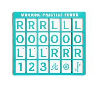 Tablero de Mahjong Solo, cuadrícula de entrenamiento estratégico, 18,5 x 16,6 x 0,6 cm, práctica para un jugador, bandeja individual Mah Jongg, constructor de habilidades compactas, para jubilados