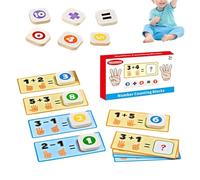Tablero de matemáticas para contar con dedos | Juguete de aprendizaje de números - Juego Matemático para Preescolar - para niños y niñas educación en casa jardín de infancia preescolar cumpleaños