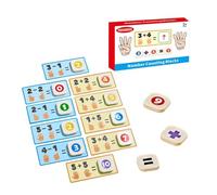 Tablero de matemáticas para jardín de infantes: juguetes de desarrollo temprano, juego de números de dedos, herramienta de aprendizaje educativo, dispositivo de actividad sostenible | Niños, niñas