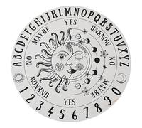 Tablero de mensajes metafísicos de madera | Tablero de mensajes metafísicos para la adivinación, para suministros de altar Wiccan de brujería, azulejo de altar, energía Reiki