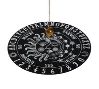 Tablero de mensajes metafísicos de madera - Tablero de péndulo para adivinación | para suministros de altar Wiccan de brujería, azulejo de altar, energía Reiki