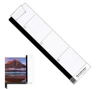 Tablero de mensajes para ordenador - Clips del soporte para adhesivo apropiado, páginas de pantalla Memoboard | Notas transparentes para monitor, organizador de escritorio para recuerdos de memo