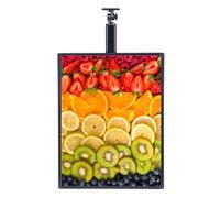 Tablero de menús retroiluminado LED - Póster iluminado montado en la pared con marco de aleación de aluminio, cambio de imagen magnético, adecuado para restaurantes y centros comerciales