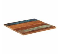 Tablero de mesa cuadrado 70 x 70 cm 25-27 mm de madera recuperada