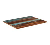 Tablero de mesa rectangular 70 x 90 cm 25-27 mm madera recuperada