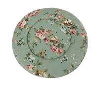 Tablero de Moxa para el Hogar, Almohada Ardiente de Diseño Ergonómico, Temperatura Ajustable y Relleno de Esponja Abundante de Humo para Meditación (Verde Floral)