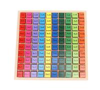 Tablero de multiplicación de matemáticas de Madera, Juego de Mesa de Madera para niños para Tablas de Tiempos, Mejora el Juego de educación de Tablero de multiplicación Colorida