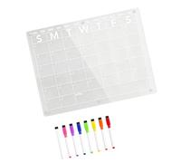 Tablero de notas acrílico de 28 x 38 cm, área de escritura diseñada para comunicación familiar y gestión de tareas, planificador de oficinas en casa