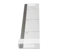 Tablero de notas de acrílico para monitor con construcción transparente y ranura inferior para almacenamiento de teléfono, se adapta a pantallas de 11.81 pulgadas de ancho (derecha)