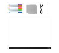 Tablero de notas LED, 7 colores, borrado en seco, control táctil, juguetes de pintura, tablero de luz LED, para niños, luz nocturna, hogar, oficina, escuela, vacaciones, arte, pintura, colorear