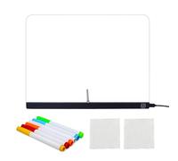 Tablero de notas LED - 7 modos de luz de color, almohadilla acrílica, tableta de dibujo de mensajes de borrado en seco para niños, escritura creativa, proyecto de arte para colorear, herramienta |