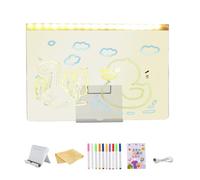 Tablero De Notas LED Genérico | Pizarra De Garabatos Alimentada Por USB,Pizarra Luminosa LED Borrable Con Marcadores | Para Niños Y Niñas, En La Escuela, En El Salón, En La Sala