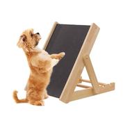 Tablero de novio canino - Plataforma de acondicionamiento de madera de 39x27,5x35 cm, superficie de entrenamiento de garras | Característica ajustable de varios niveles, unidad de ejercicio de uñas de