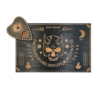 Tablero de Ouija Espiritual: Tablero de Madera para Tomar Decisiones con Letras y Números, Tableros con Mensajes | Tablero de Juego Espiritual Místico, Decoración Gótica para Fiestas, Regalo de Adivin